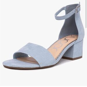 Brand new Sugar block heel in baby blue